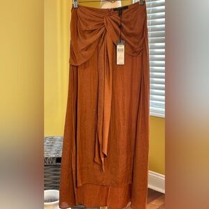 BCBGMaxAzria Midi Boho Skirt NWT